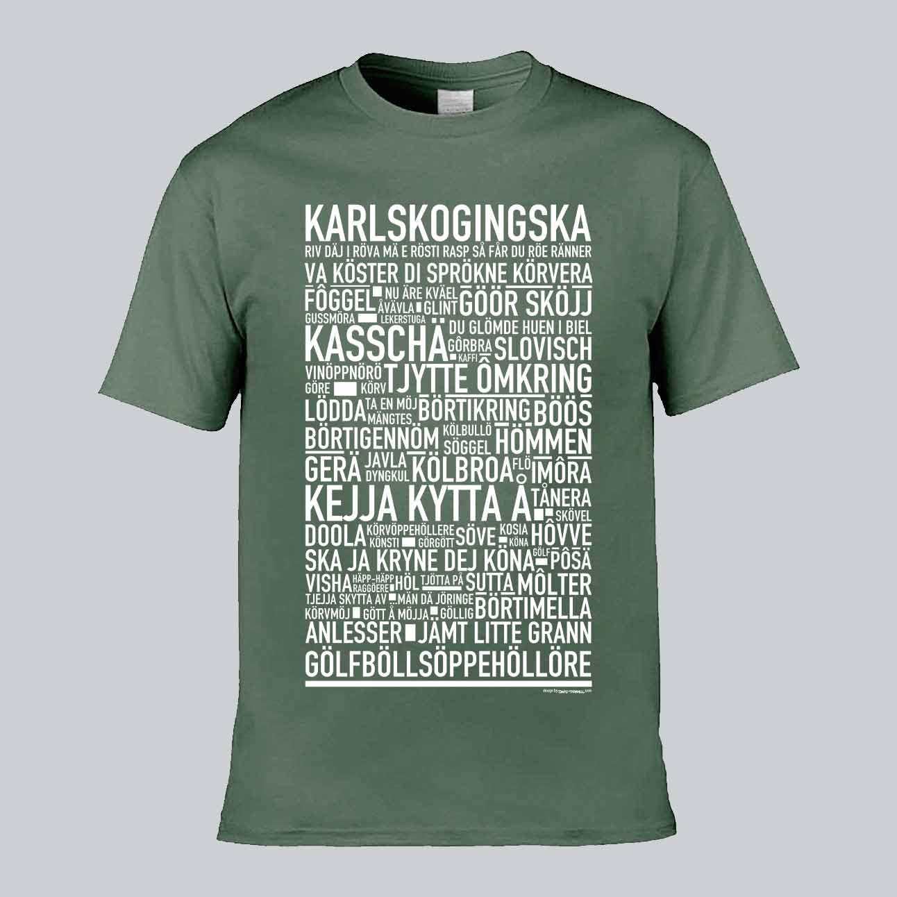 Karlskogingska Dialekt Text T-shirt