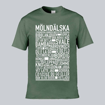 Mölndälska Dialekt Text T-shirt