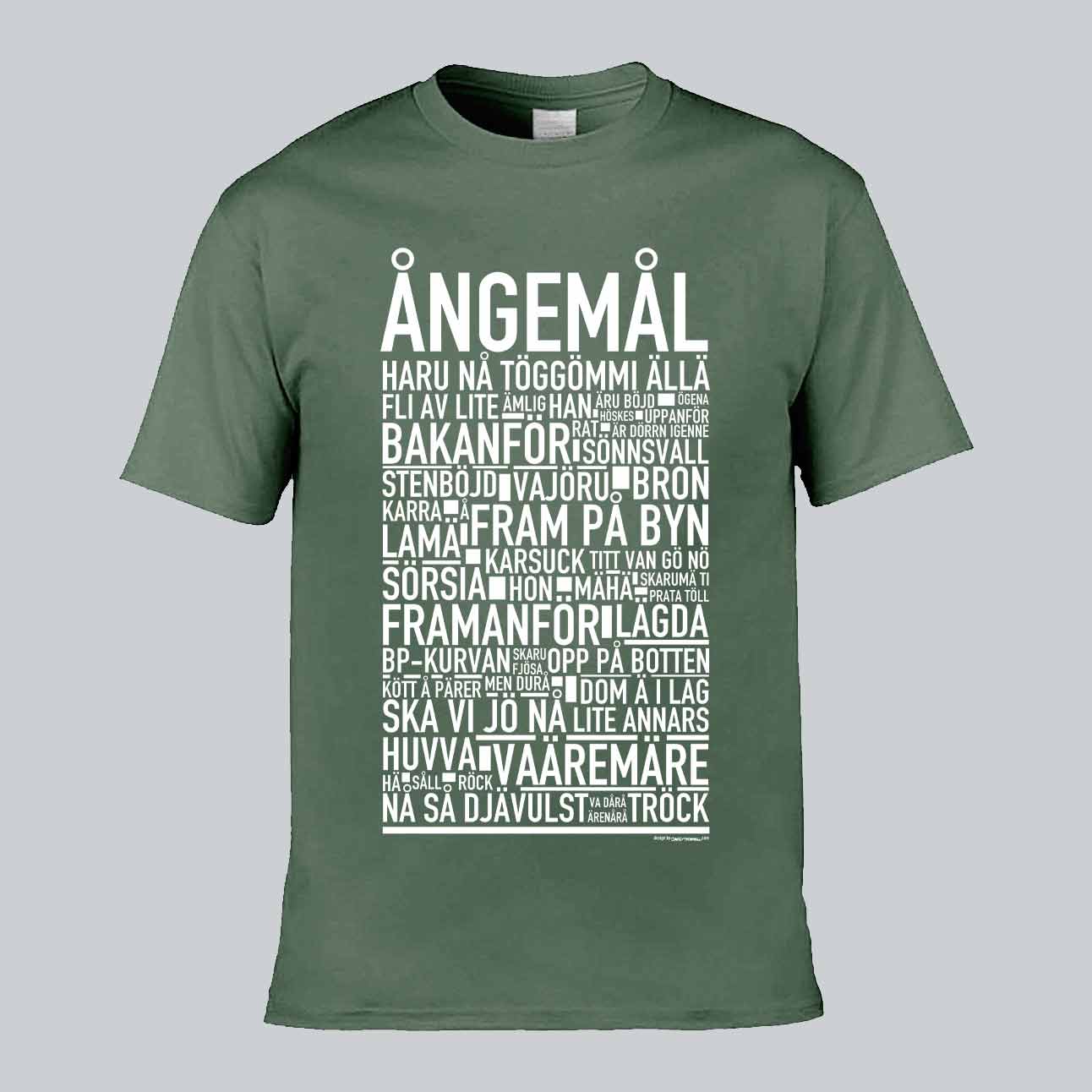 Ångemål Dialekt Text T-shirt