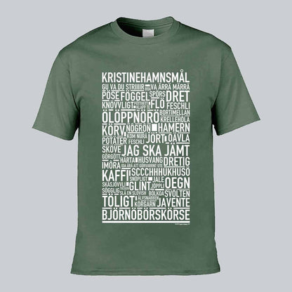 Kristinehamnsmål Dialekt Text T-shirt