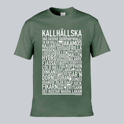 Kallhällska Dialekt Text T-shirt