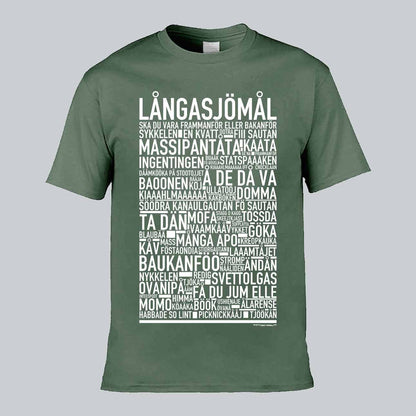 Långasjömål Dialekt Text T-shirt