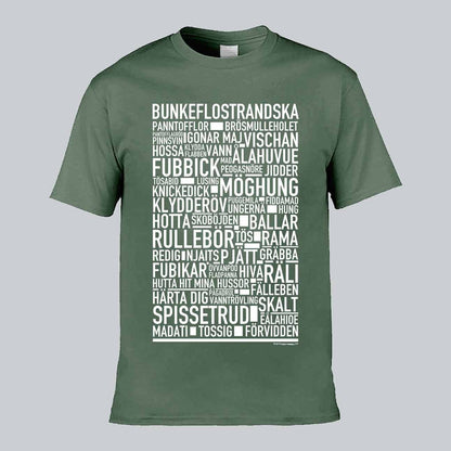 Bunkeflostrandska Dialekt Text T-shirt
