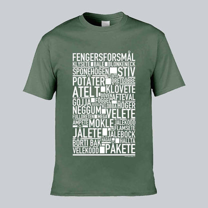 Fengersforsmål Dialekt Text T-shirt