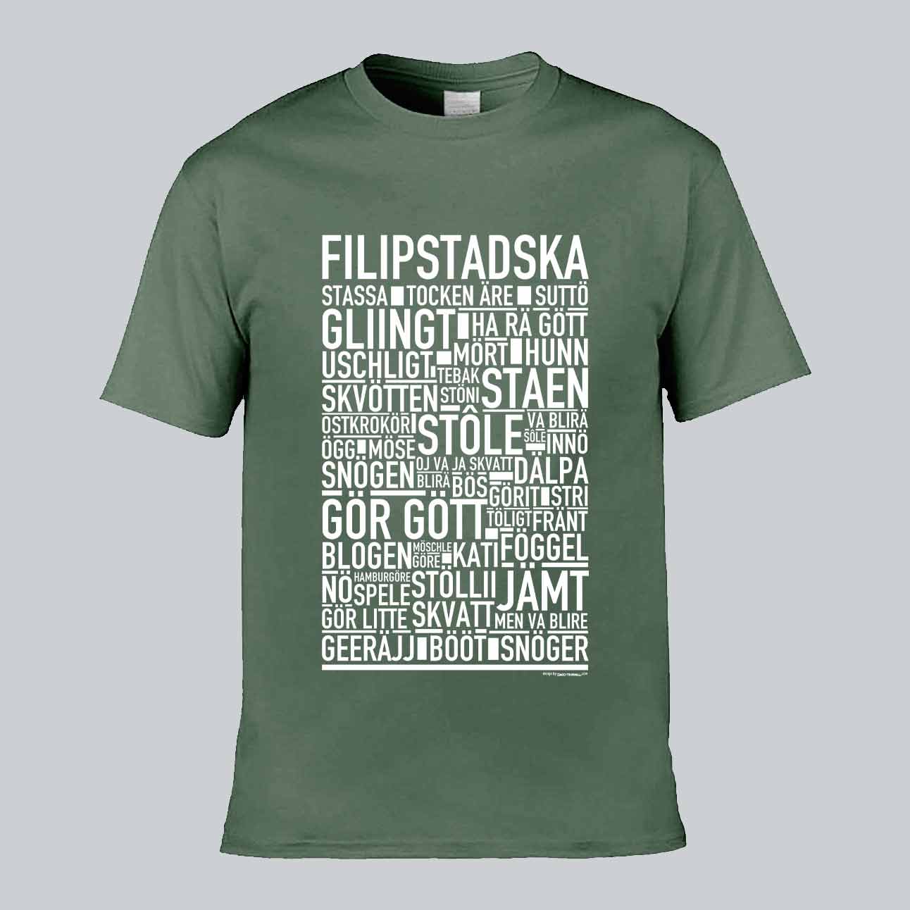 Filipsstadska Dialekt Text T-shirt