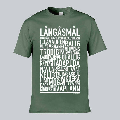 Långåsmål Dialekt Text T-shirt
