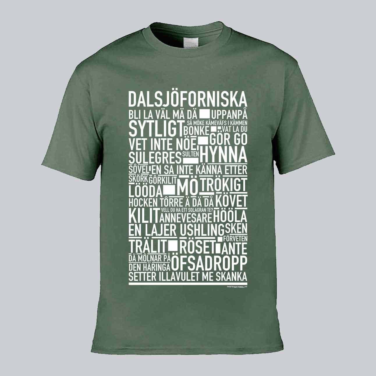 Dalsjöforsnitiska Dialekt Text T-shirt
