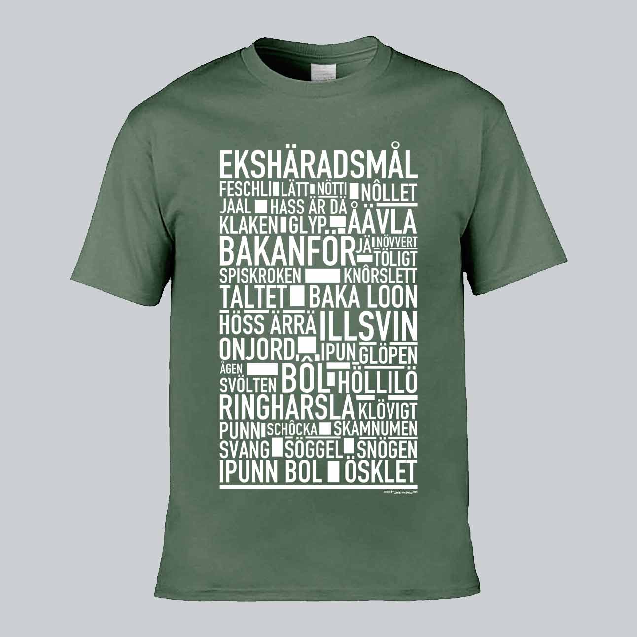 Ekshäradsmål Dialekt Text T-shirt