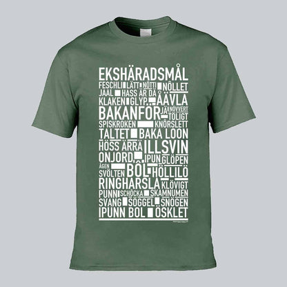Ekshäradsmål Dialekt Text T-shirt