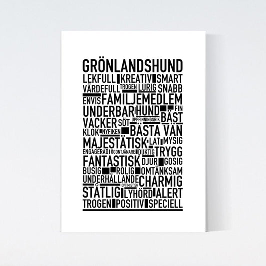 Grönlandshund Text Poster