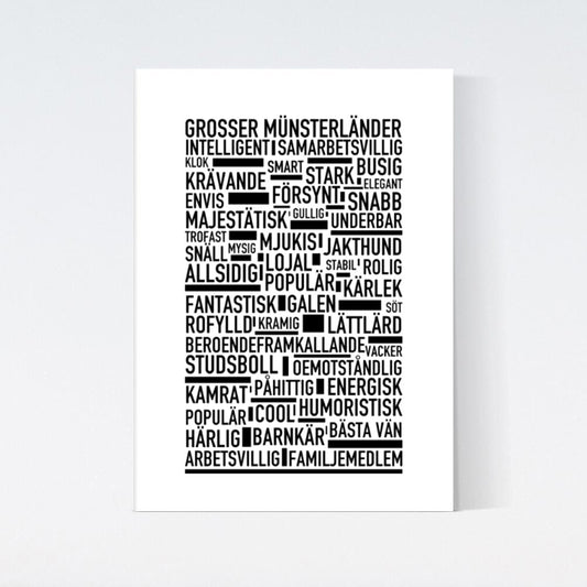 Grosser Münsterländer Text Poster