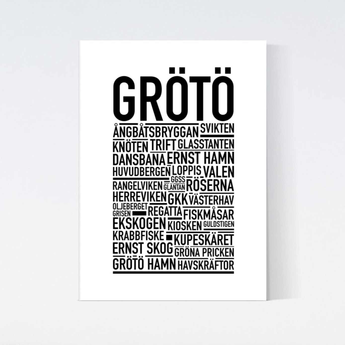 Grötö Text Poster