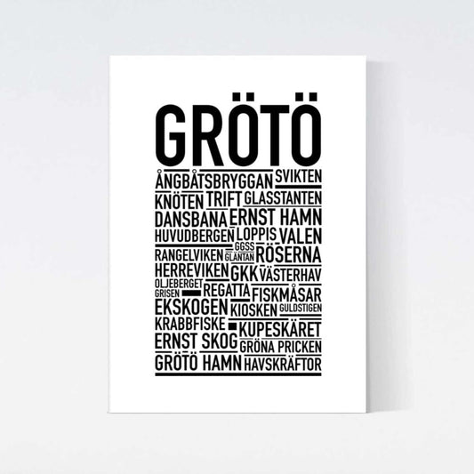 Grötö Text Poster