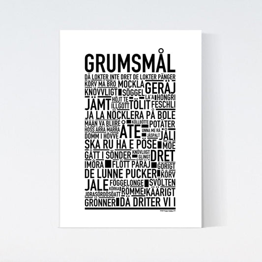 Grumsmål Dialekt Text Poster