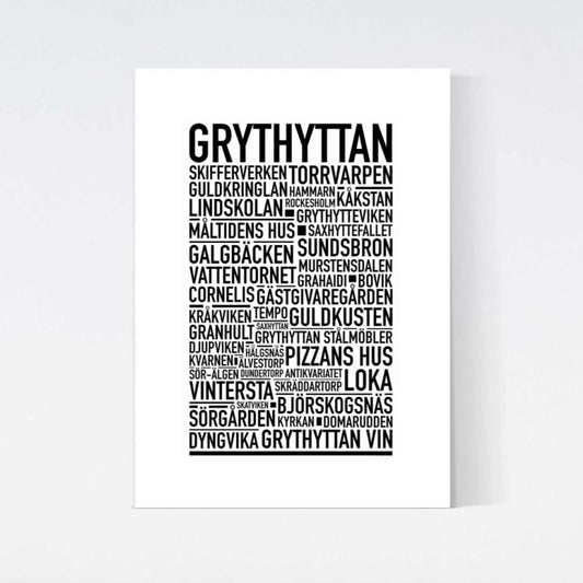 Grythyttan Text Poster