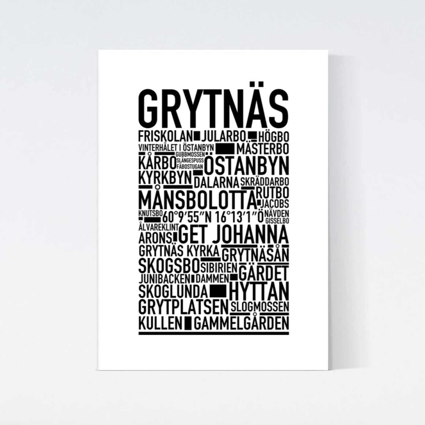Grytnäs Text Poster