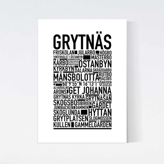 Grytnäs Text Poster