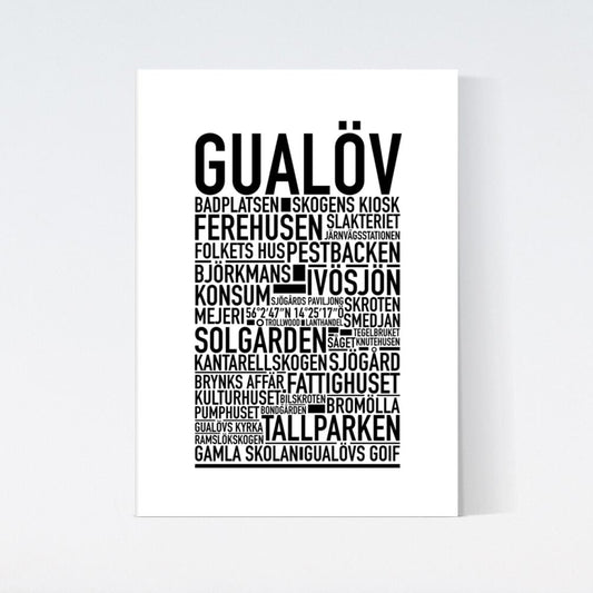 Gualöv Text Poster