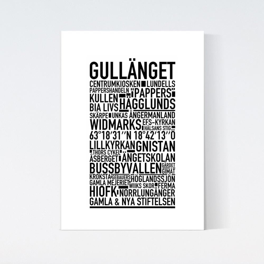 Gullänget Text Poster