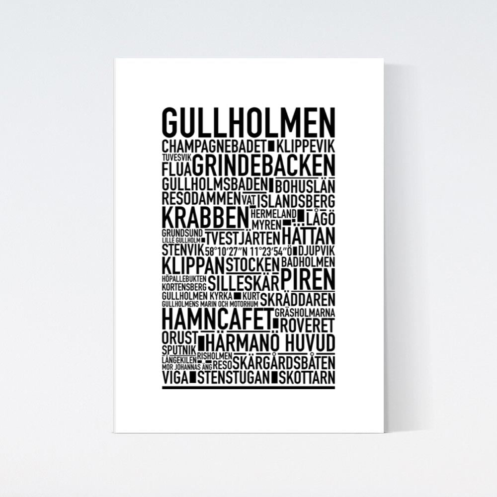 Gullholmen Text Poster