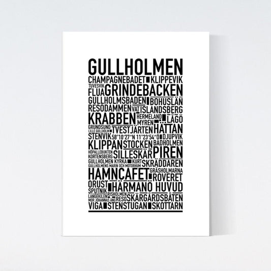 Gullholmen Text Poster