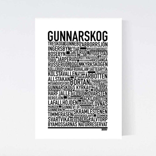 Gunnarskog Text Poster