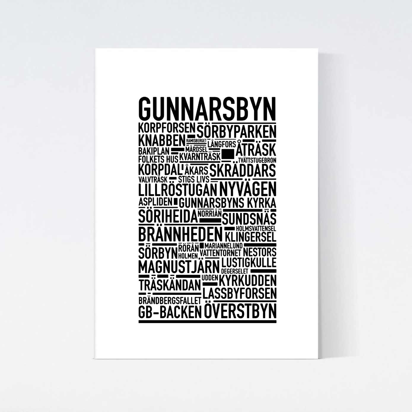 Gunnarsbyn Text Poster