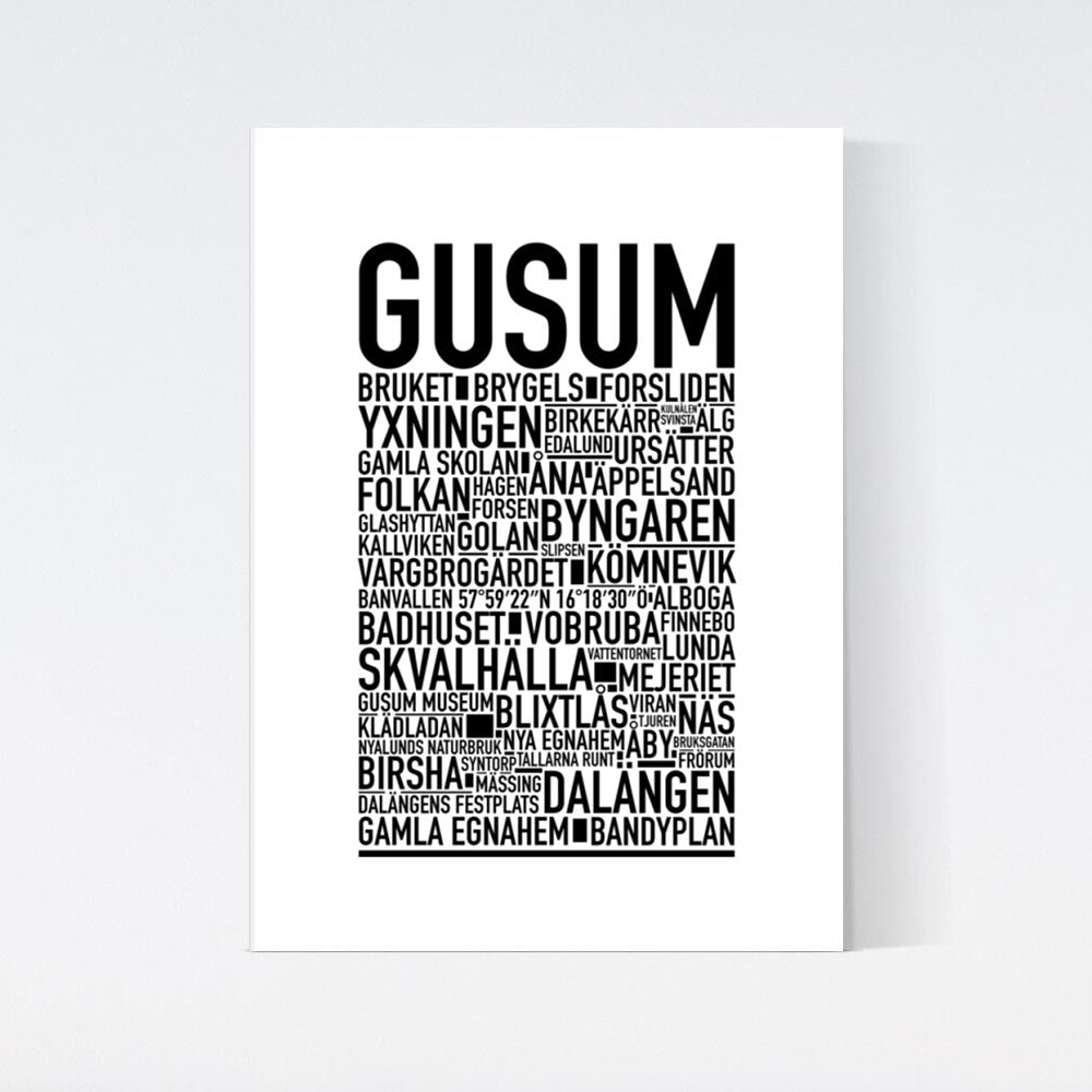 Gusum Text Poster