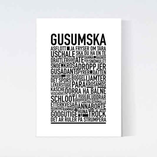 Gusumska Dialekt Text Poster