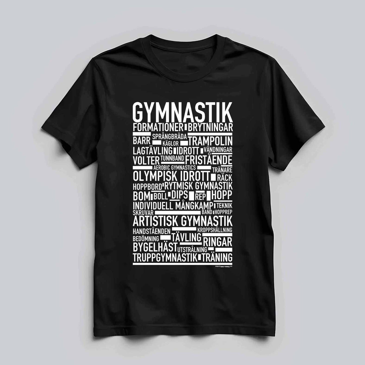 Gymnastik Text T-shirt