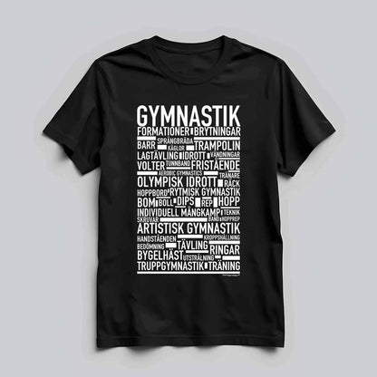 Gymnastik Text T-shirt