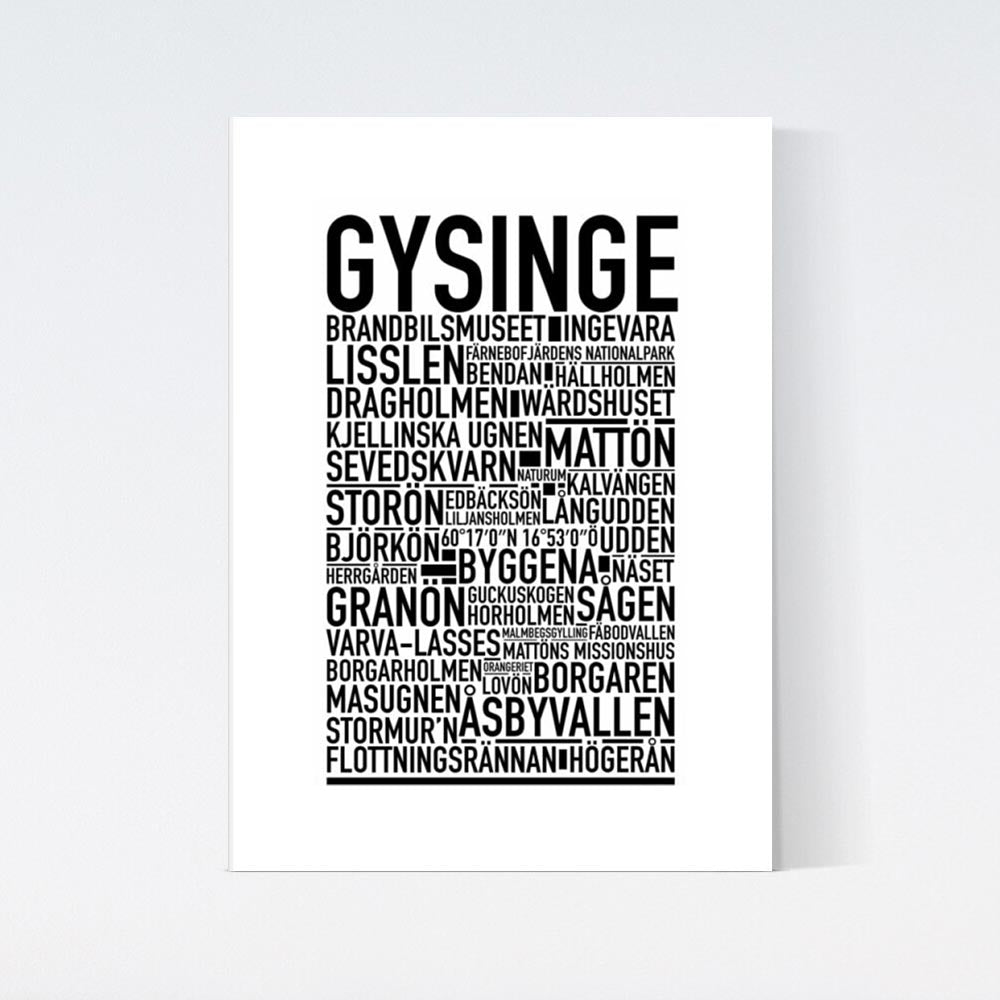 Gysinge Text Poster