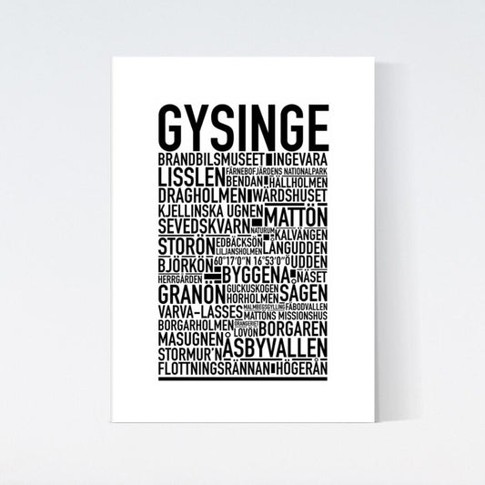 Gysinge Text Poster