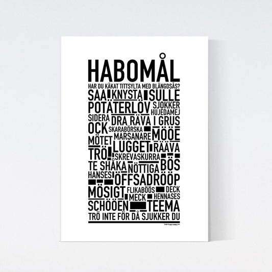 Habomål Dialekt Text Poster