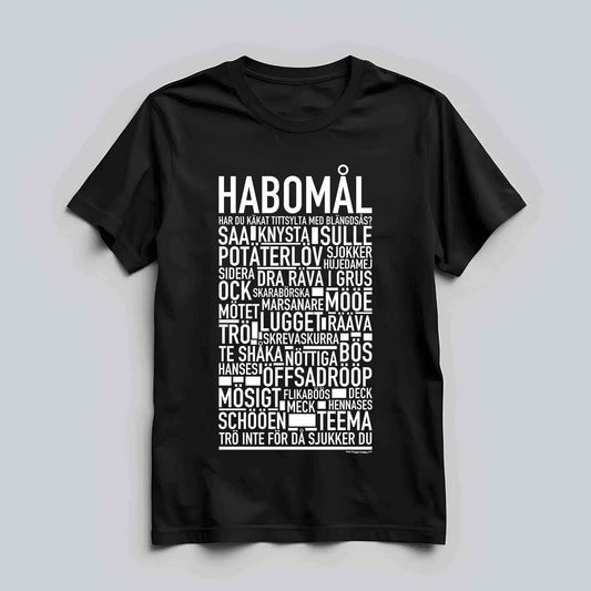 Habomål Dialekt Text T-shirt