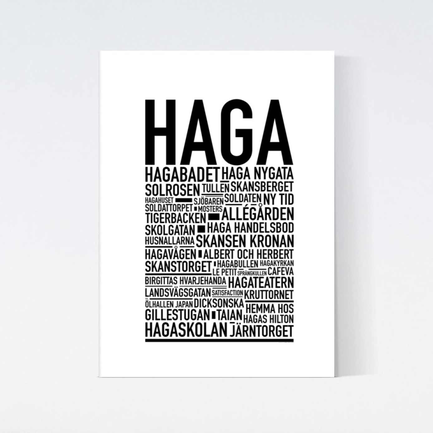 Haga Text Poster