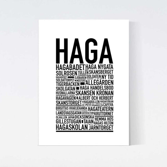 Haga Text Poster