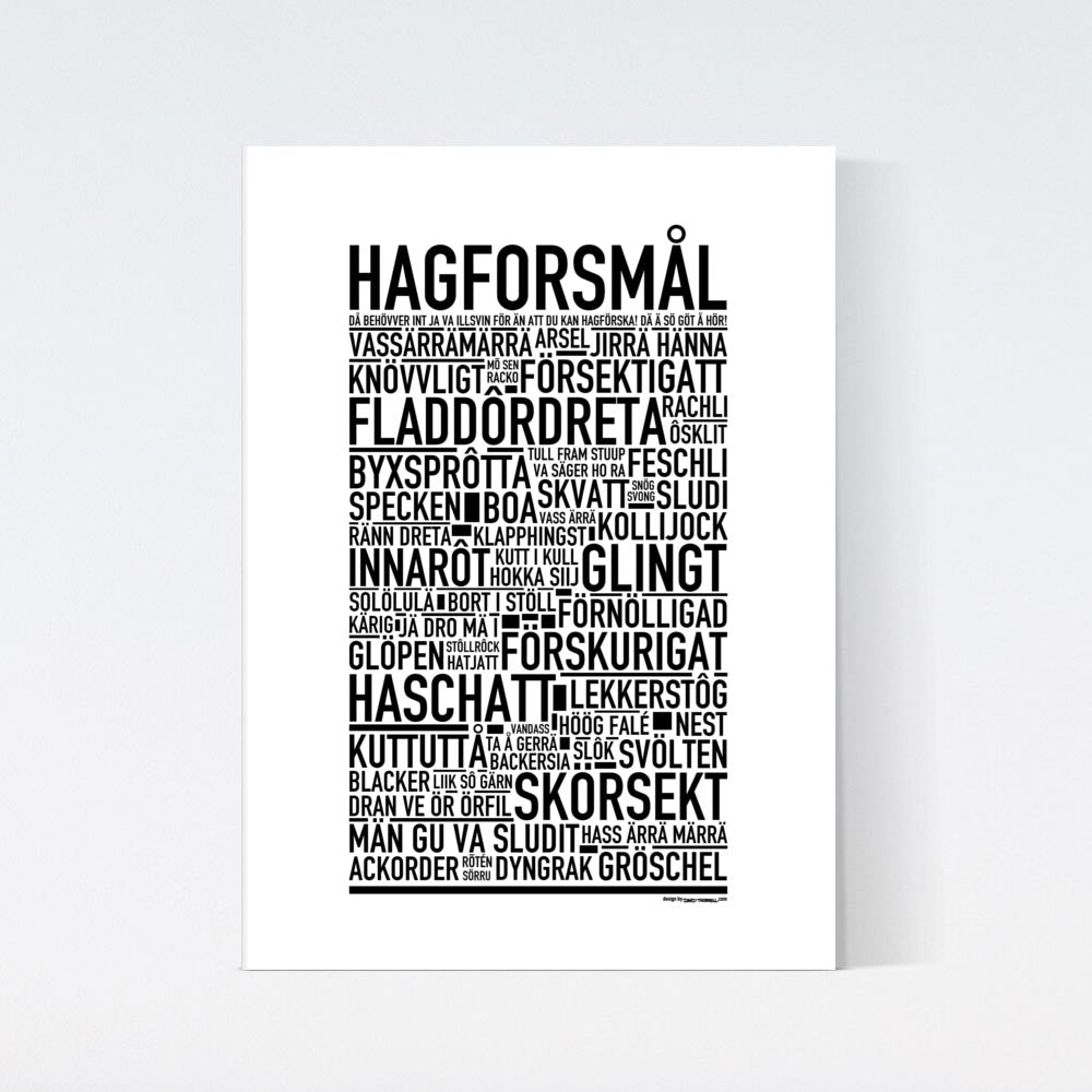 Hagforsmål Dialekt Text Poster