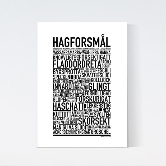 Hagforsmål Dialekt Text Poster