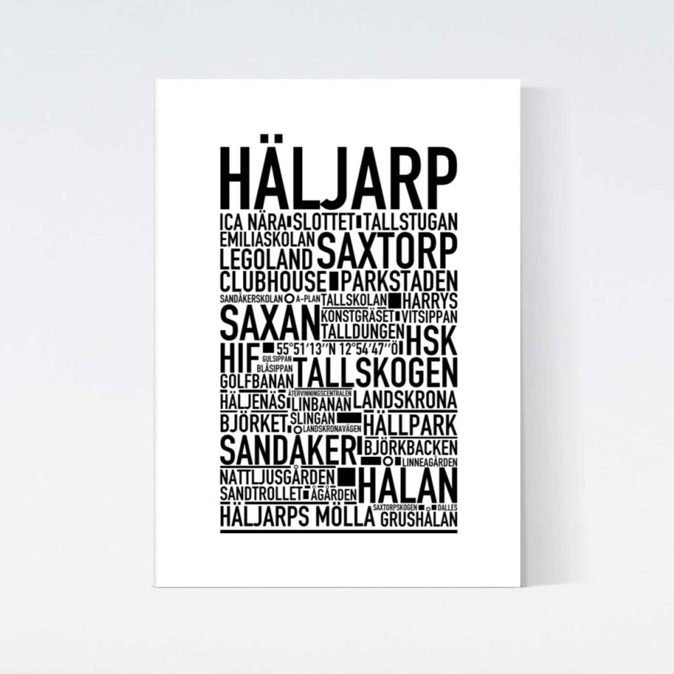 Häljparp Text Poster