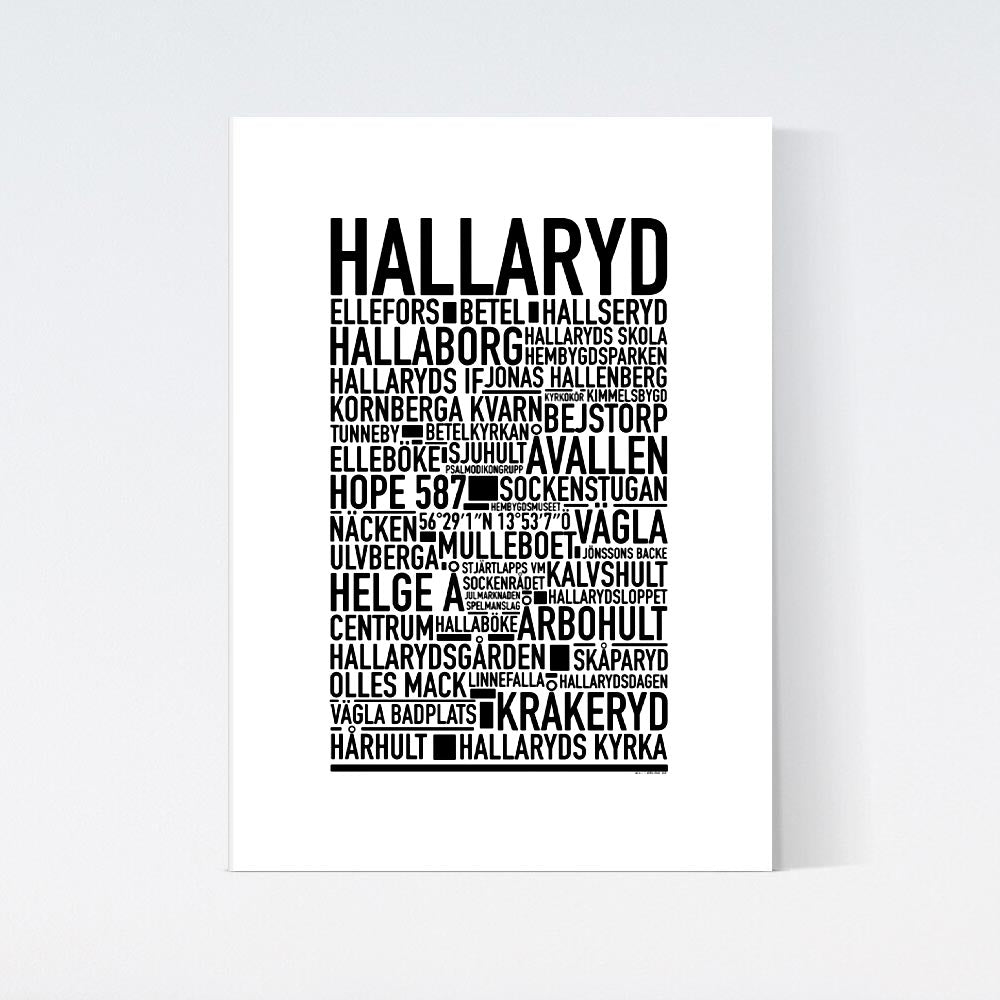 Hallaryd Text Poster