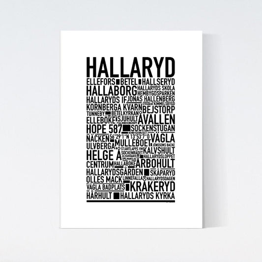 Hallaryd Text Poster