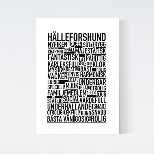Hälleforshund Text Poster