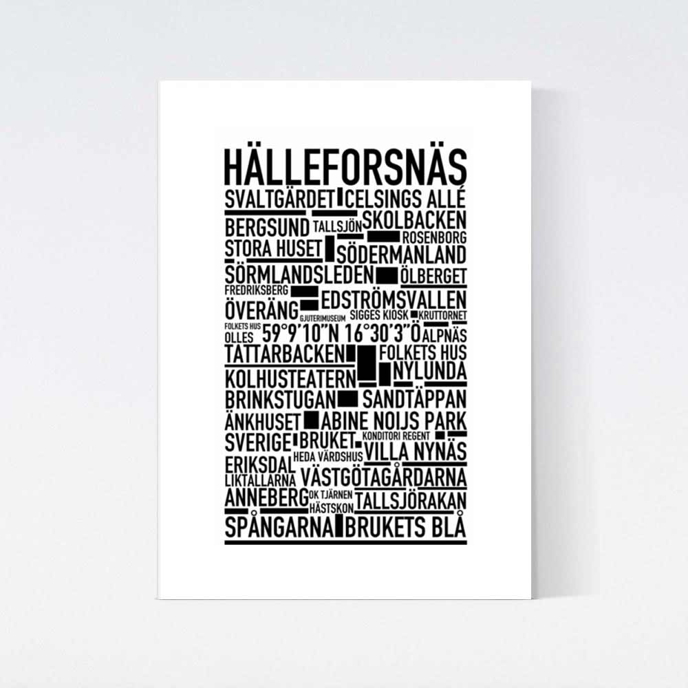 Hälleforsnäs Text Poster