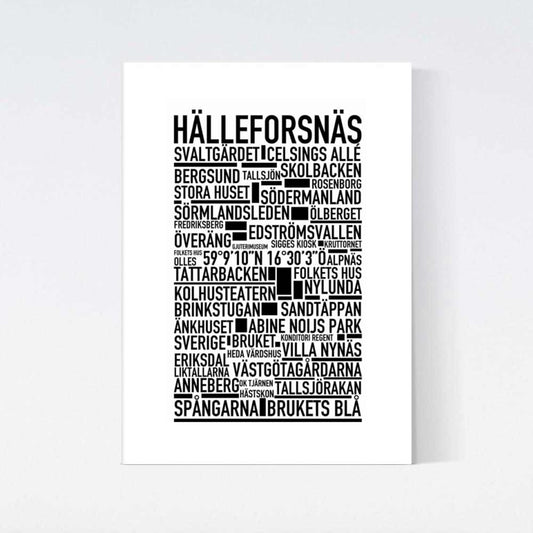 Hälleforsnäs Text Poster