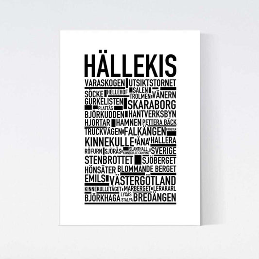 Hällekis Text Poster