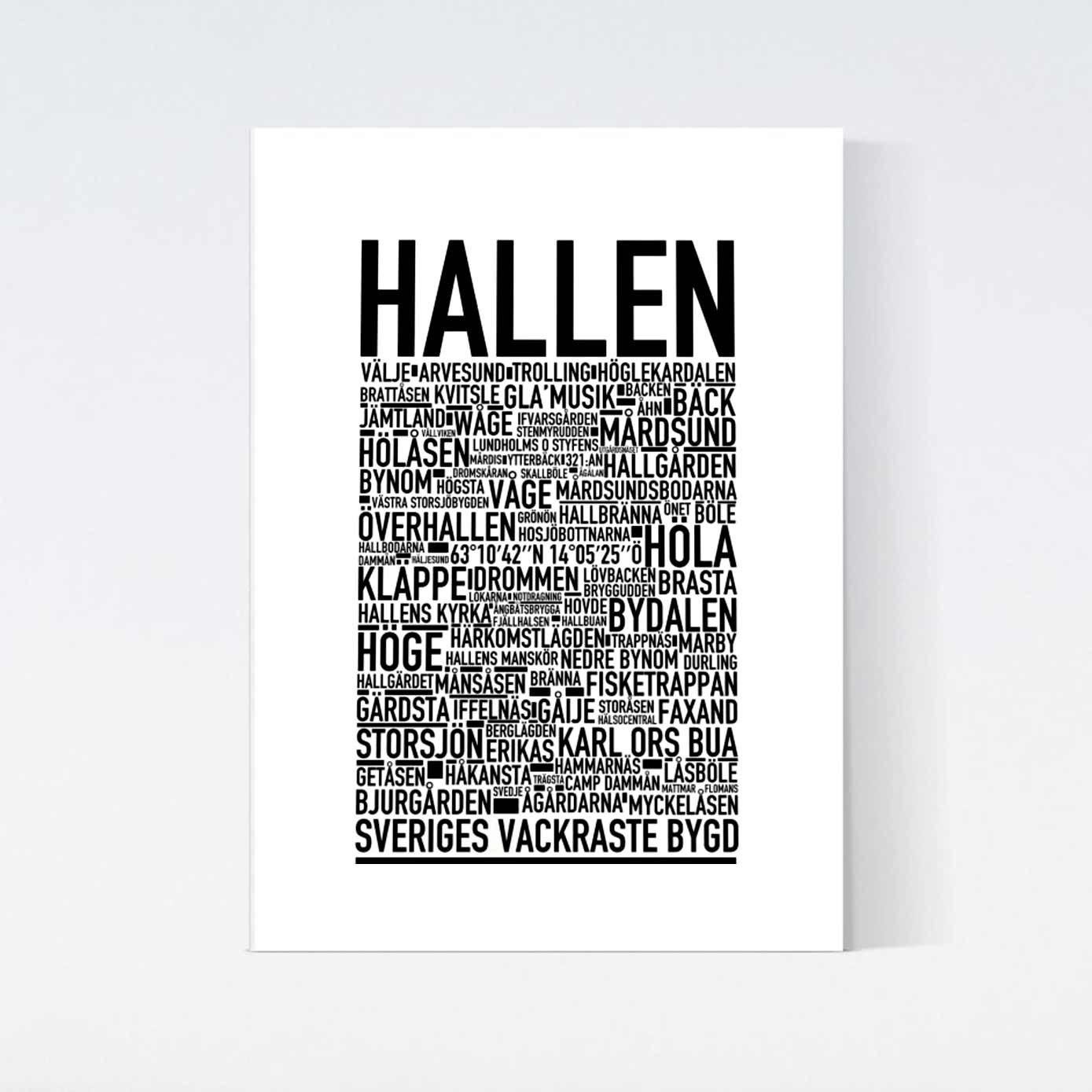 Hallen Text Poster