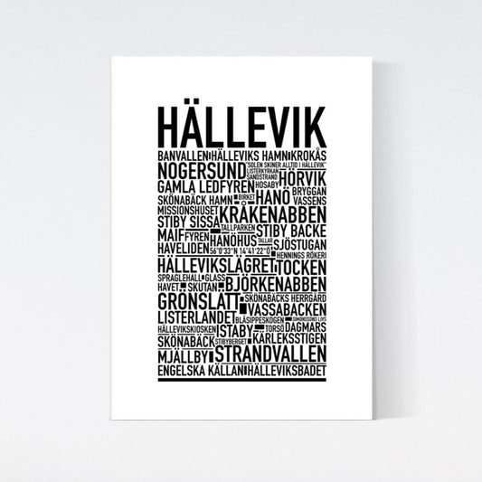 Hällevik Text Poster