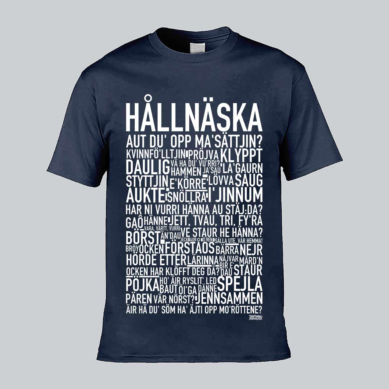 Hållnäska Dialekt Text T-shirt