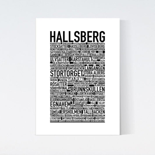 Hallsberg Text Poster